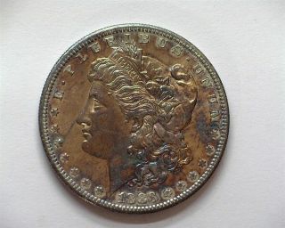 1883 - S Morgan Silver Dollar Gem Uncirculated Better Date Toned