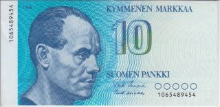 Finland Banknote P113 10 Markkaa 1986,  Ef