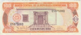 Dominican Republic Banknote P156b - 508q 100 Pesos Oro 1998,  Ef