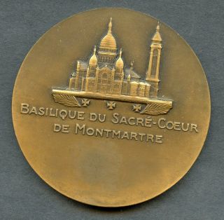 Bronze Medal Paris Basilica Of The Sacred Heart 67 Mm Diameter Roman Finish
