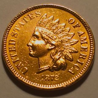 1872 Indian Head Cent Penny Sharp Bu A Collector 