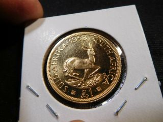 Y165 South Africa 1953 GOLD Pound Proof 2