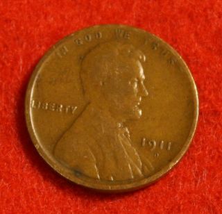 1911 - D Lincoln Wheat Cent Penny F Collector Coin Check Out Store Lw2071