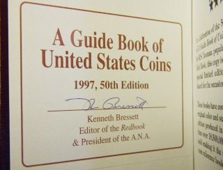 1997 50th Anniversary Edition Red Book Numbered & Signed Guide Book of US Coins 3