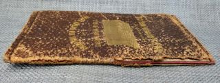 U S Confederate Currency Leather Billfold 1864 $50.  1812 $100.  Two 1862 $100. 2