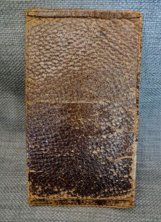 U S Confederate Currency Leather Billfold 1864 $50.  1812 $100.  Two 1862 $100. 3