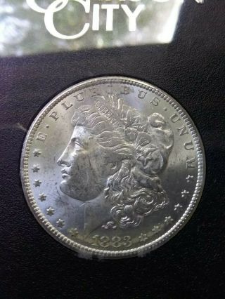 1883 CC GSA Uncirculated Morgan Silver Dollar ERROR MS 61 7