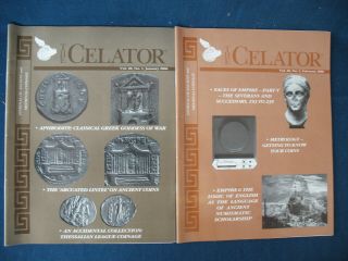 The Celator Numismatic Art Ancient,  Medieval Coins 2006 12 Issues