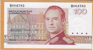Luxembourg,  Nd (1986 - 1993) 100 Francs P58b ( (unc))