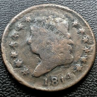 1814 Large Cent Classic Head One Cent 1c Rare Circulated 20091