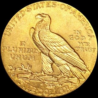 1909 - D $5 Gold Half Eagle GEMMY UNCIRCULATED Indian Head Collectible Coin no res 4
