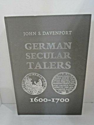 Hardcover Book - German Secular Talers - 1600 - 1700 - By John S.  Davenport