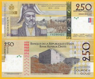 Haiti 250 Gourdes P - 276g 2016 Unc Banknote