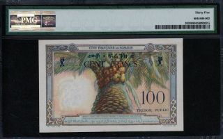 French Somaliland (Djibouti) 1952,  100 Francs,  G111 - 423,  P26,  PMG 35 VF 2