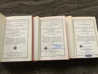 1971,  1976 & 1977 Red Guide Book of US Coins - All 3 Autographed by RS Yeoman 3