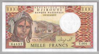 561 - 0123 Djibouti | Banque Nationale,  1000 Francs,  1991,  Pick 37e,  Unc