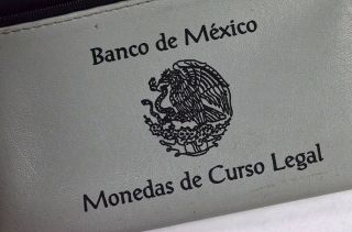 2001 BANK OF MEXICO LIBERTAD 5 - COIN.  999 SILVER PROOF SET W/ BANK BAG 8