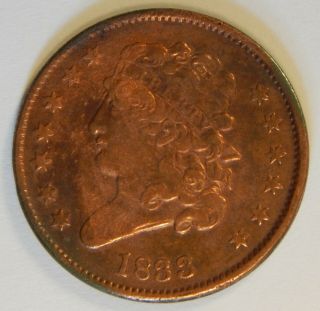 1833 - Half Cent - 1/2¢