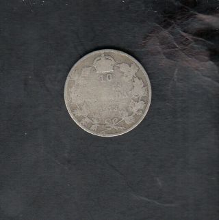 1913 Broad Leaves Canada Nickel 10 Cents