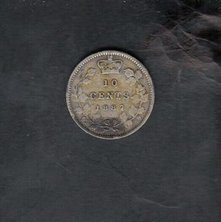 1887 Canada Nickel 10 Cents