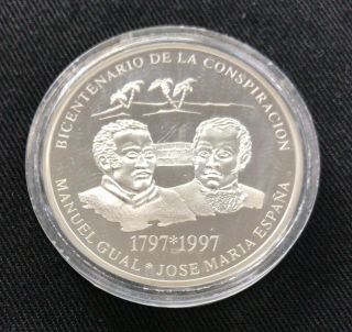 Venezuela 500 Bolivares “bicentenary Of The Conspiracy”,  1997,  Au Tiny Hairlines
