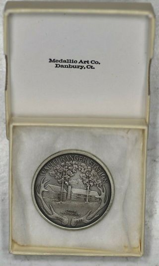 1903 - 1977 Buffalo Bill Medallic Art Co Sterling Silver Cody Wyoming Medal