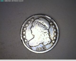 1833 Capped Bust Dime 10c (36s213)