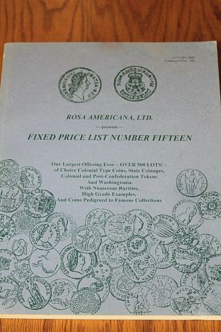 Rosa Americana,  Ltd.  Fixed Price List,  15 - Jeff Rock