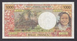 French Pacific Territories 1992 - 2013 1000 Francs P - 2