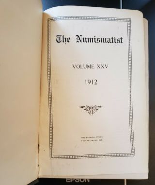 ANA The Numismatist Vol 25 1912 5