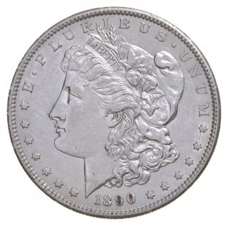 Au/unc - 1890 - S Morgan Silver Dollar $1.  00 857
