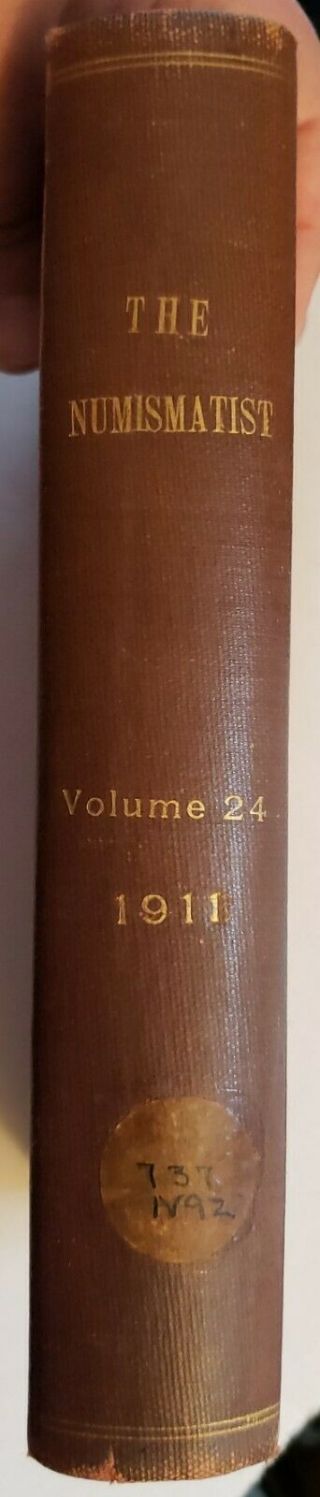 ANA The Numismatist G.  L.  Tilden Vol 24 1911 Ex Chase National Bank Index 2