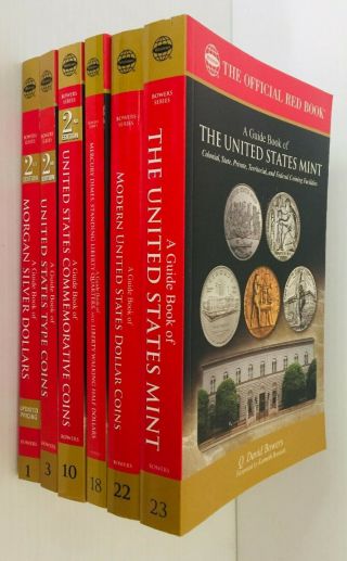 6 Different Whitman/bowers Guide Books On Series Of U.  S.  Coins