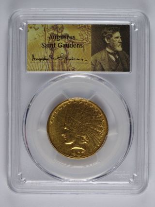 1907 P $10.  00 Gold Indian No Motto Pcgs Au - 55 7020