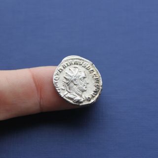 Imperial Roman Silver Coin Antoninianus Of Trajan Decius C 249 Ad