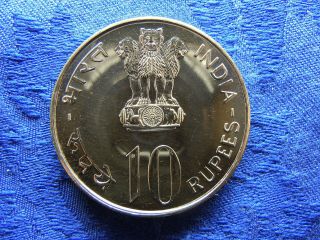 INDIA 10 RUPEES 1976,  KM191 UNC hairlines 2