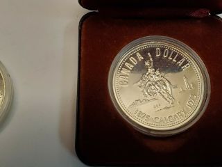(6) Canada Silver Dollars (2) 1971,  1972,  1973,  1975,  1986 4