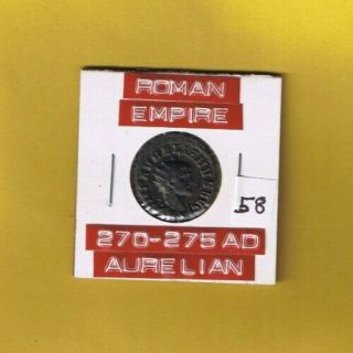 Ancient Roman Empire Coin Of " Aurelian " 270 - 275 Ad.  Ae Antoninianus
