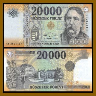 Hungary 20000 (20,  000) Forint,  2017 P - 207 Unc