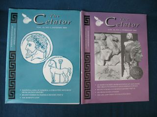 The Celator Numismatic Art Ancient,  Medieval Coins 2001 12 Issues