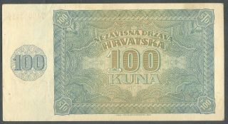 , Croatia,  Ndh,  1941,  100 Kuna