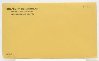 1961 Us Silver Proof Set In Ogp Treasury Envelope Lf046