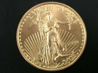 1999 American Gold Eagle 1/4 Oz.  22 Karat $10 Coin
