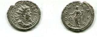 Postumus 259 - 268 Ad Silver Ancient Coin Au 3047m
