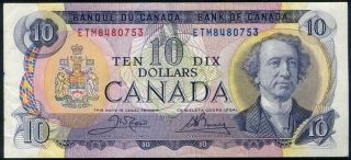 Canada $10 North & Central America Banknote 1971