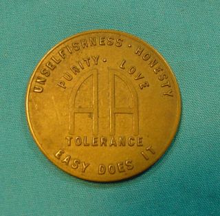 1940’s Vintage Alcoholics Anonymous (aa) Coin Token