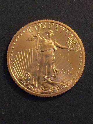 1/4 Oz Gold American Eagle $10 Us Gold Eagle Coin Random Date.