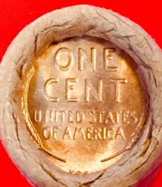 1875 Indian Head / 1909 Vdb Bank Of San Francisco Obw Lincoln Wheat Penny Roll