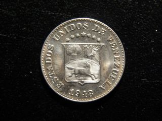 1948 Estados Unidos De Venezuela 5 Centimos Coin Bb475dxx