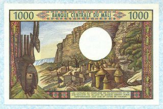 MALI 1000 Francs 1970 - 84 P13b UNC 2